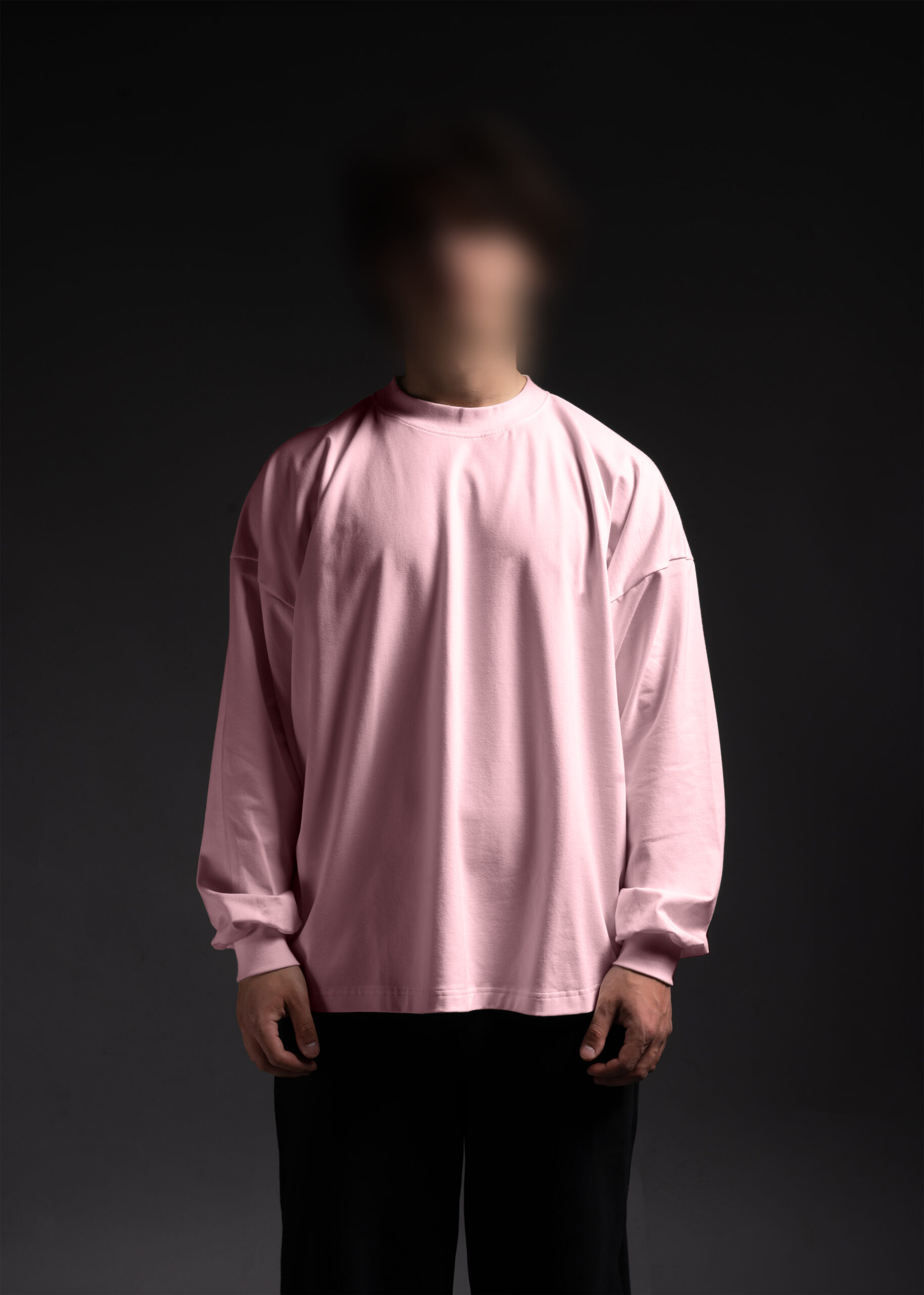 LONGSLEEVE OVERSIZE RÓŻOWY - obrazek 2