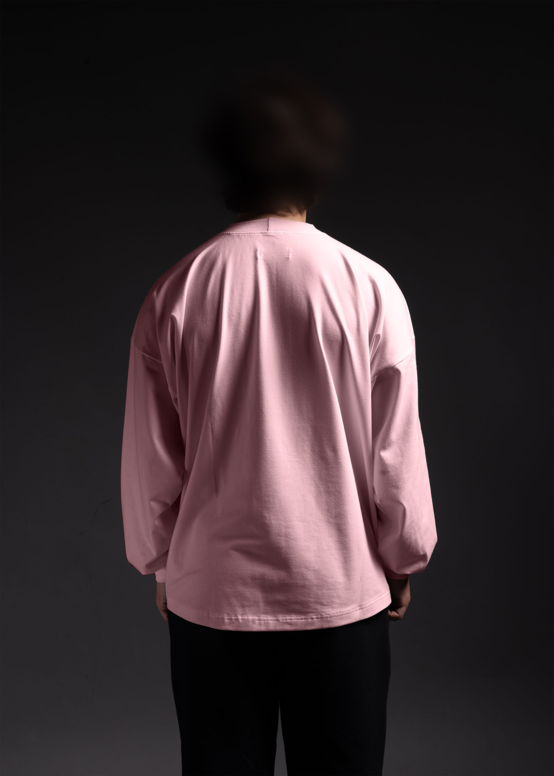 LONGSLEEVE OVERSIZE RÓŻOWY - obrazek 5