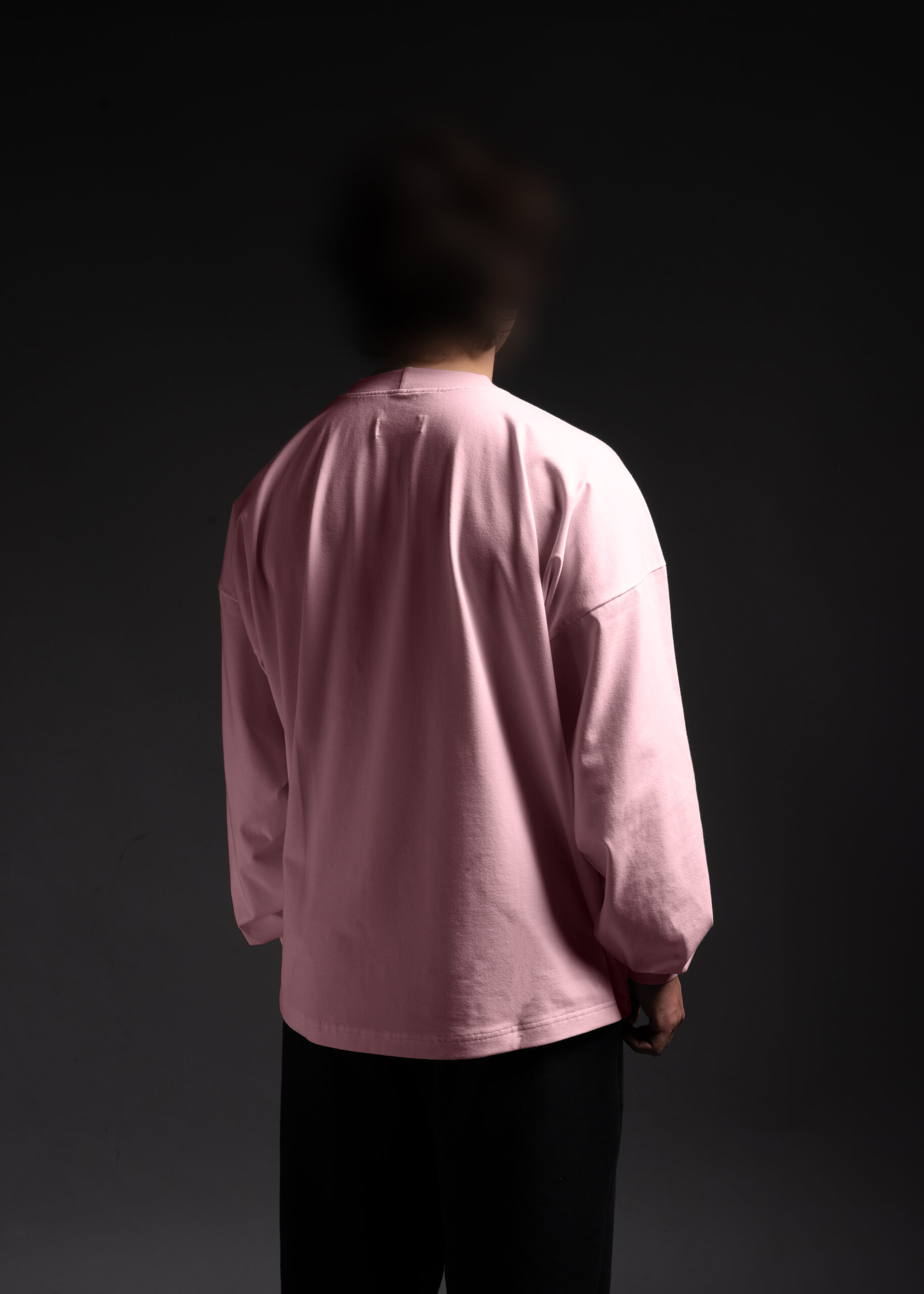 LONGSLEEVE OVERSIZE RÓŻOWY - obrazek 4