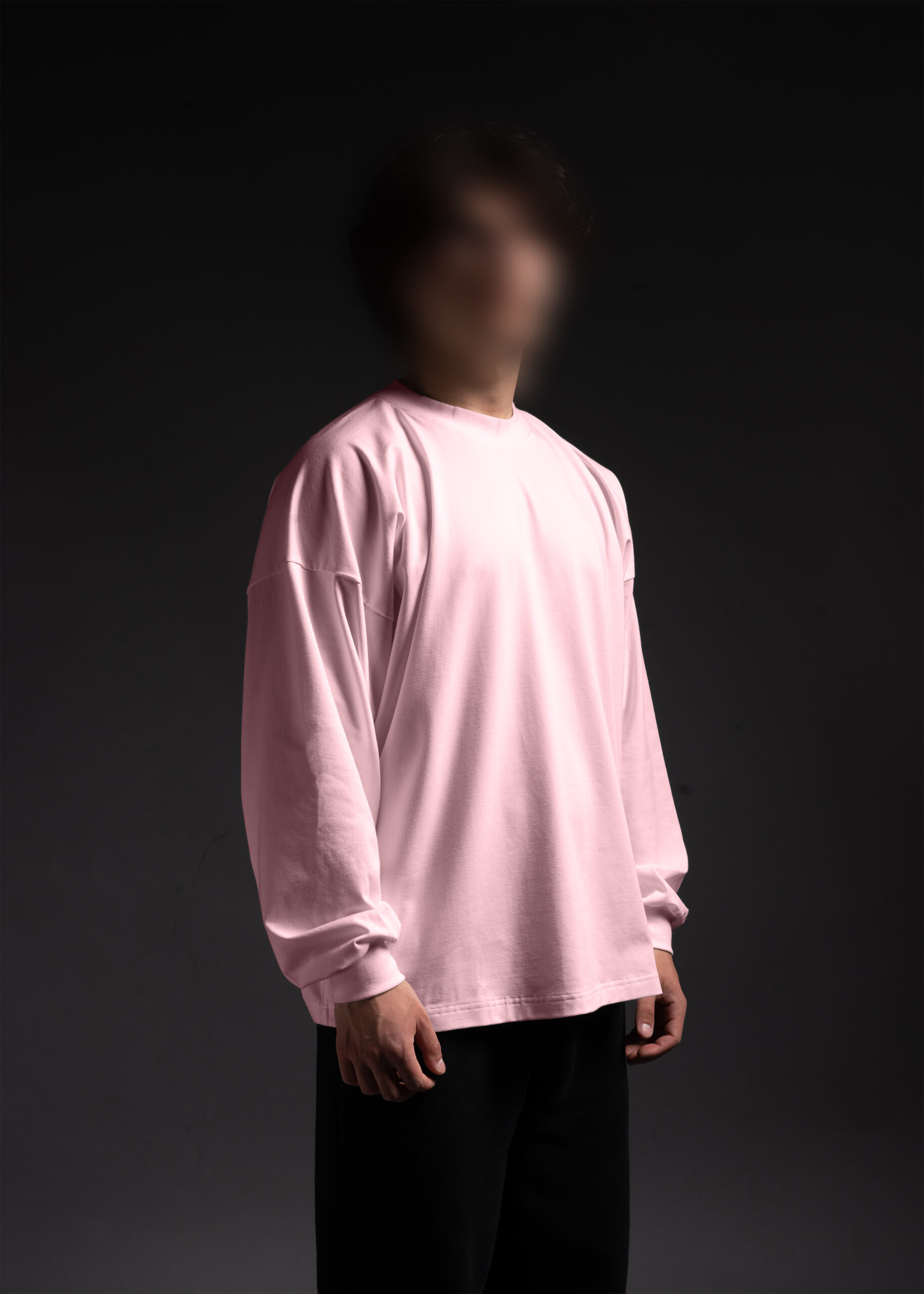 LONGSLEEVE OVERSIZE RÓŻOWY - obrazek 3