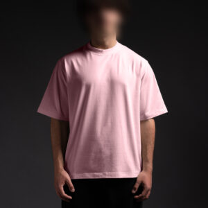 T-SHIRT BOXY RÓŻOWY