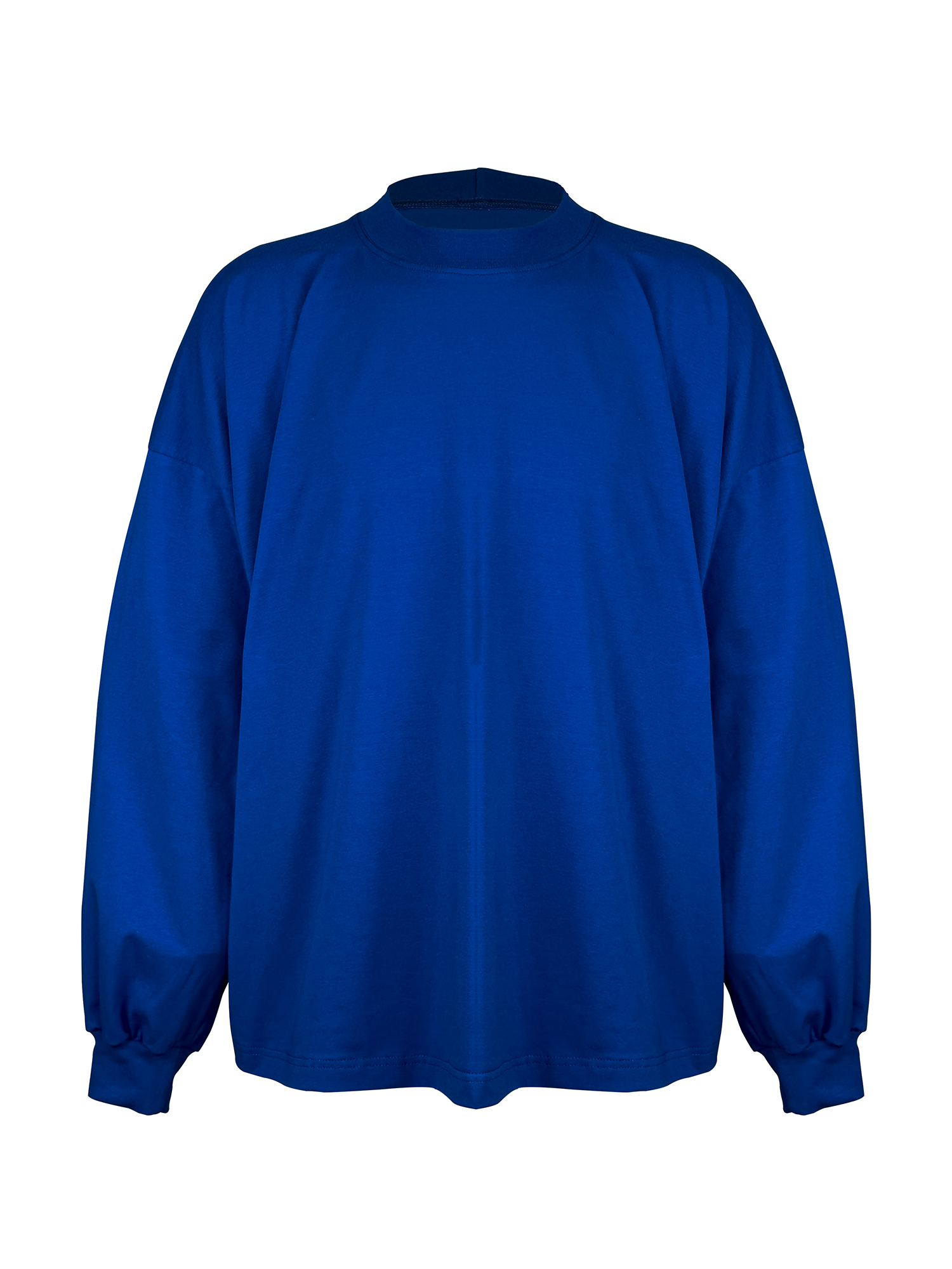 oversize longsleeve niebieski chabrowy