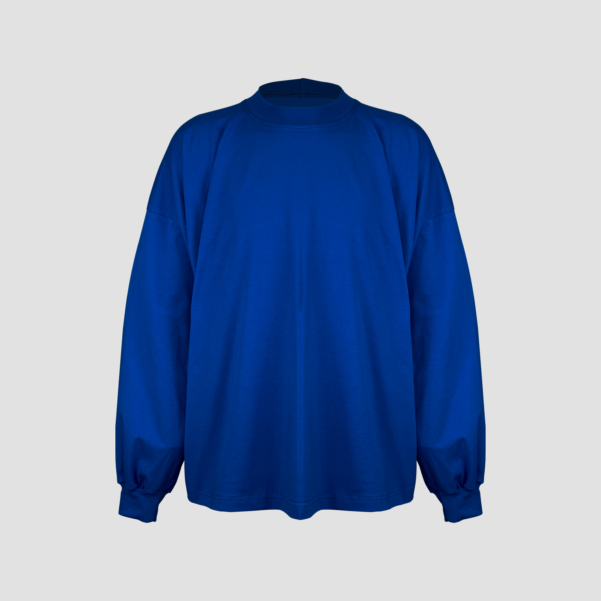 NIEBIESKI LONGSLEEVE OVERSIZE