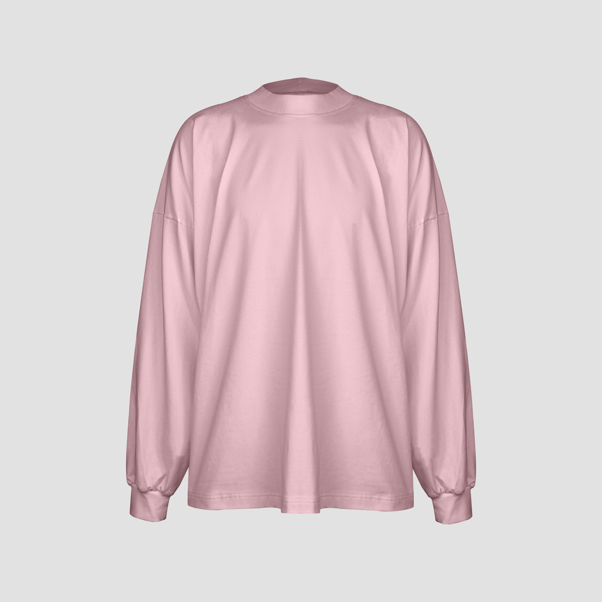 RÓŻOWY LONGSLEEVE OVERSIZE
