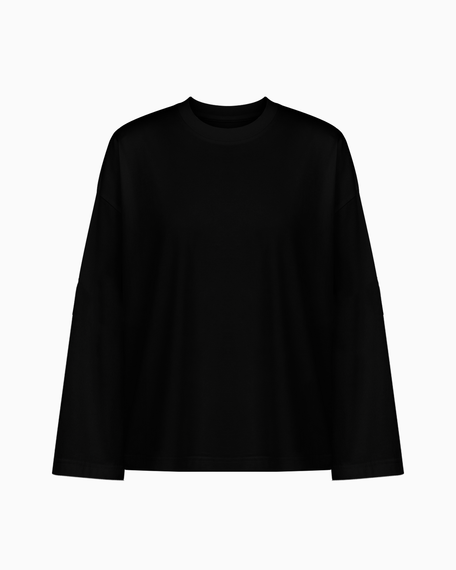 LONGSLEEVE BOXY CZARNY