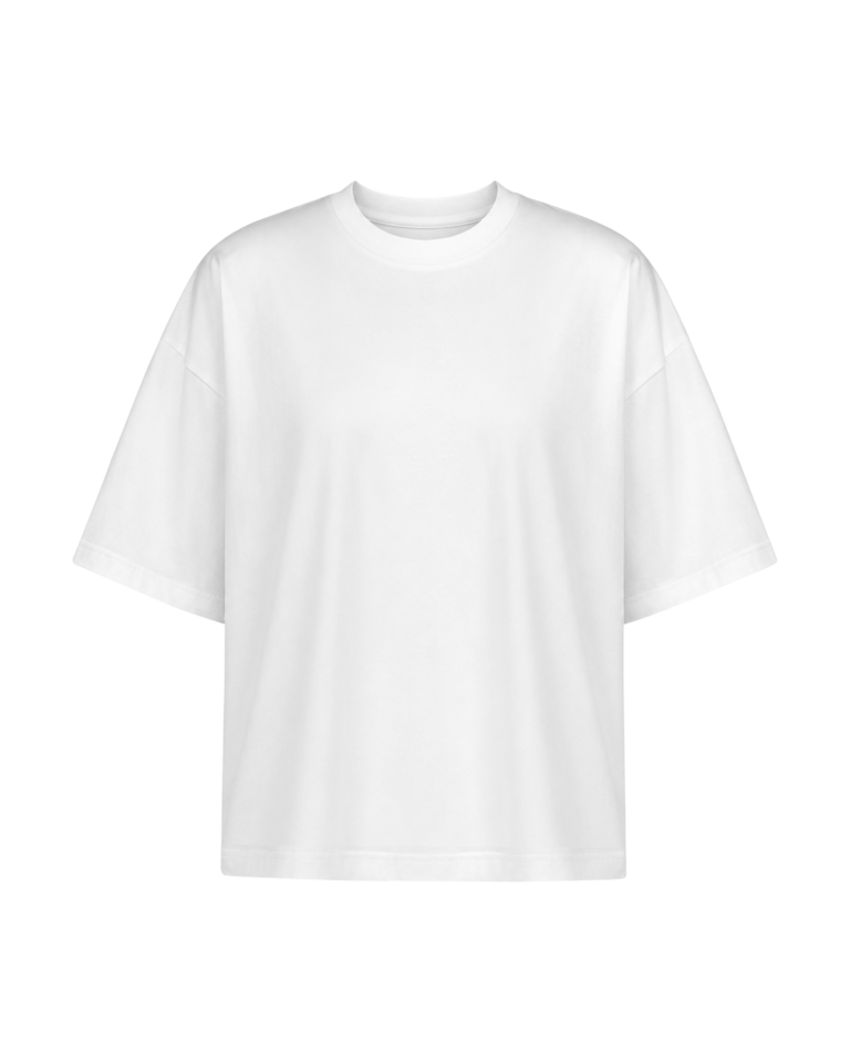 Biały T-shirt boxy