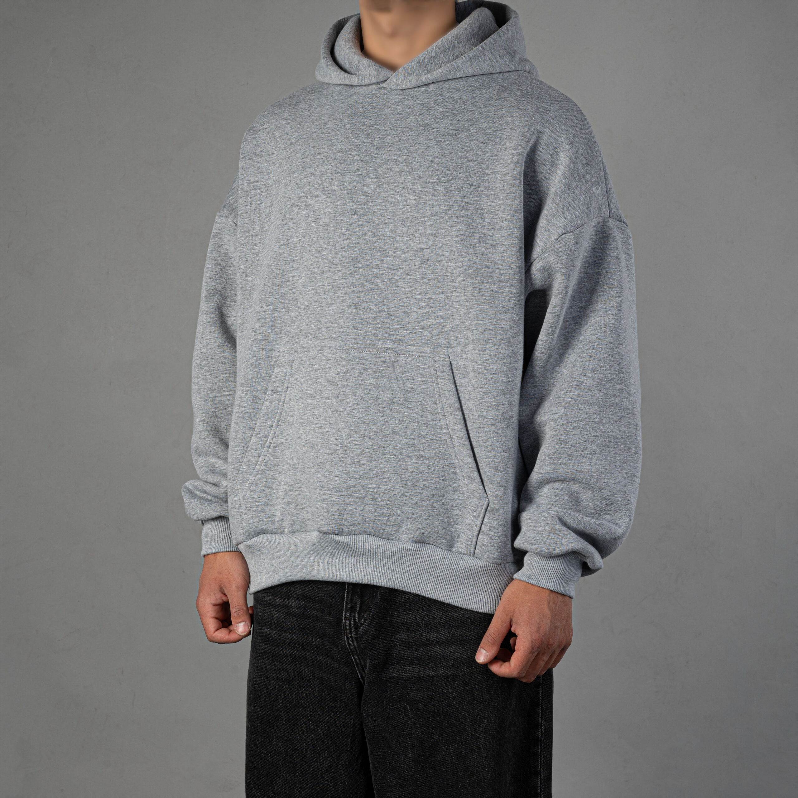 BLUZA BOXY SZARA - obrazek 3