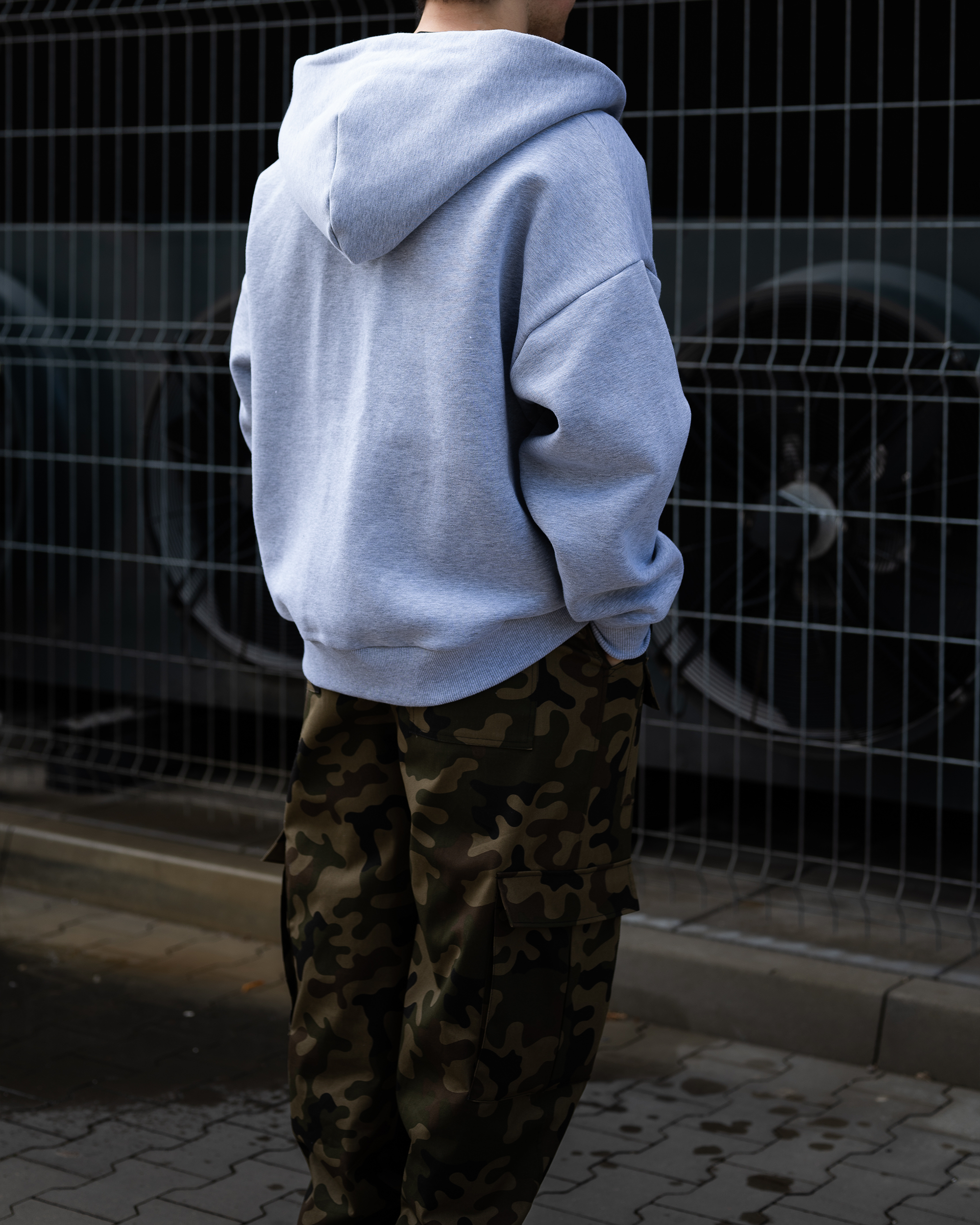 ZIP HOODIE SZARY - obrazek 3