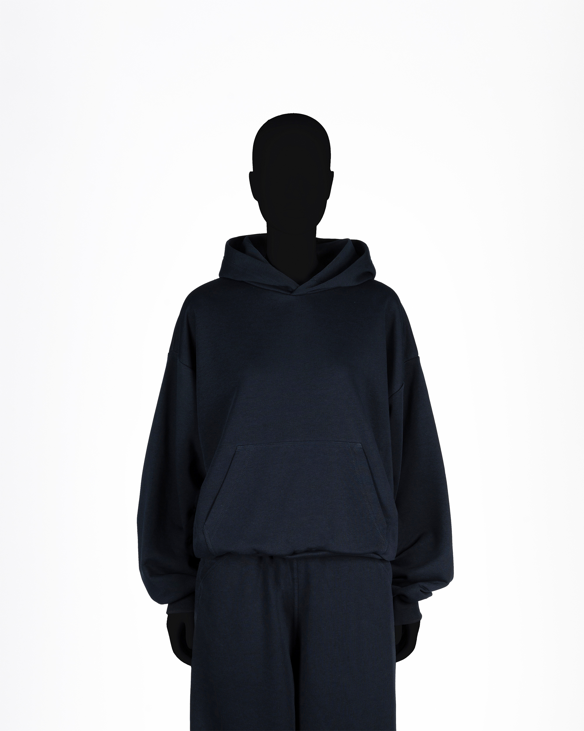 GRANATOWA BLUZA BOXY