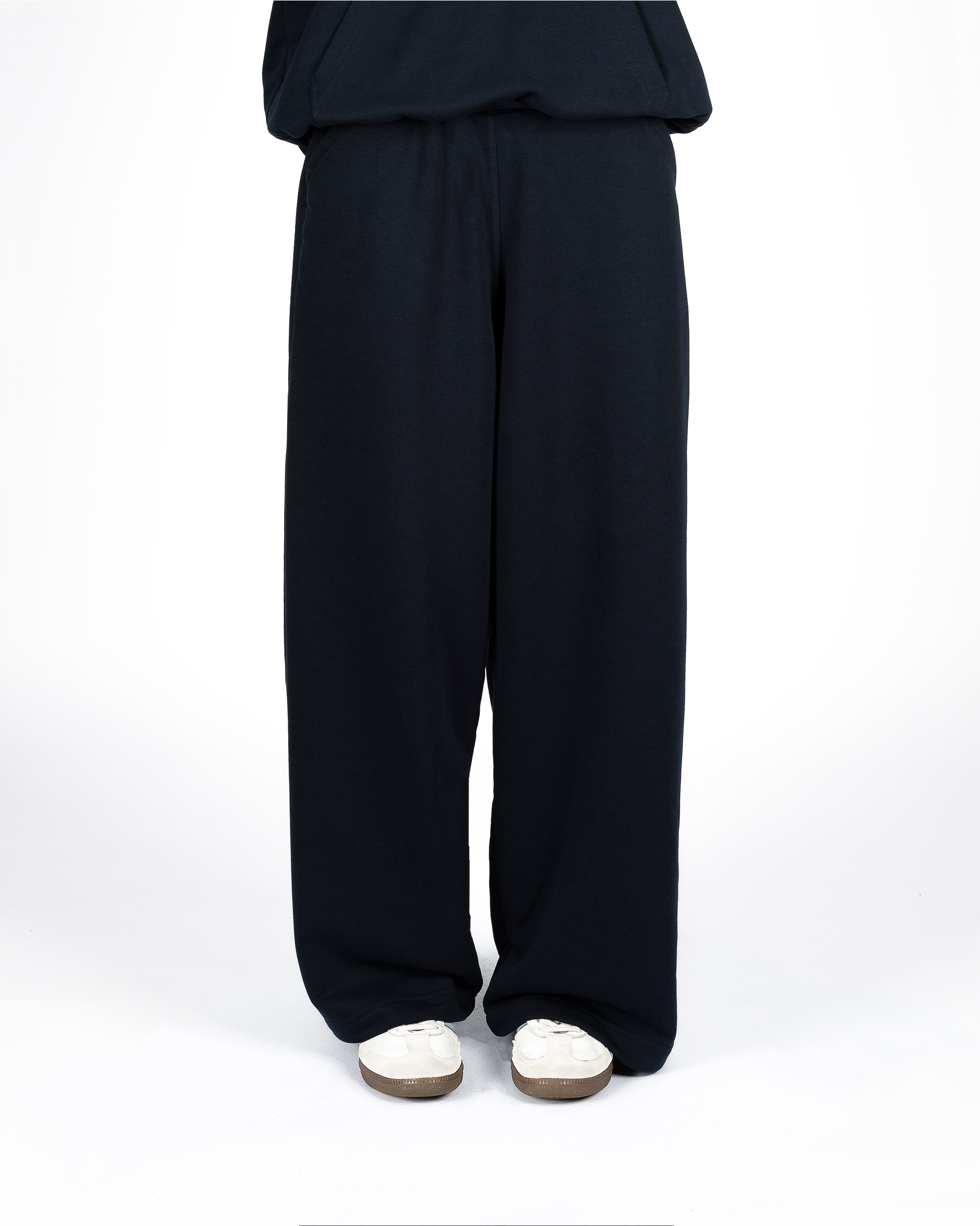 GRANATOWE SPODNIE DRESOWE